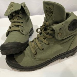 Palladium Baggy Depois 1947 Green Combat Boots 13
